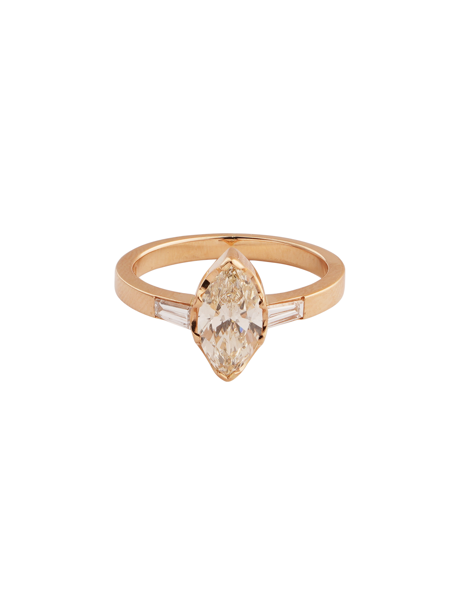 Marquise cut étoile ring - bespoke